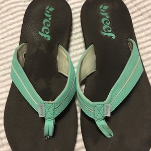 REEF Turquoise Flip Flops